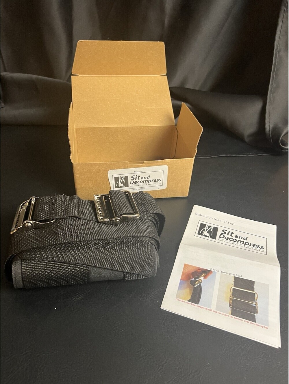 Sit & Decompress Back Stretcher Back Realigning Therapy Spinal Decompression Med